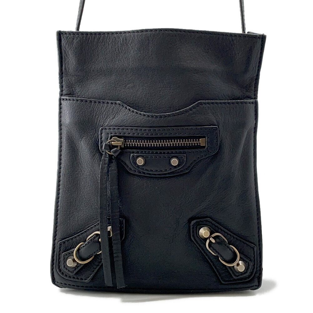 Balenciaga Shoulder Bag Milky Way Metallic Black
